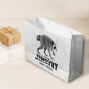 Jimothy Viral Raccoon Funny Trash Panda Wildlife Large Gift Bag