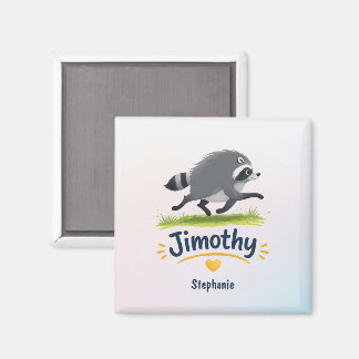 Jimothy Viral Raccoon Funny Trash Panda Wildlife Magnet