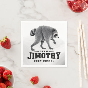 Jimothy Viral Raccoon Funny Trash Panda Wildlife Napkins