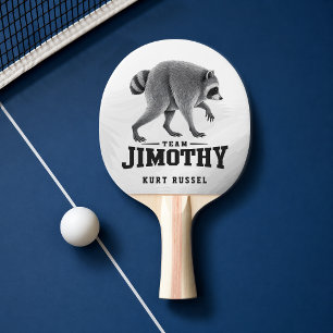 Jimothy Viral Raccoon Funny Trash Panda Wildlife Ping Pong Paddle