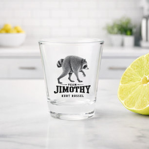 Jimothy Viral Raccoon Funny Trash Panda Wildlife Shot Glass