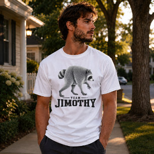 Jimothy Viral Raccoon Funny Trash Panda Wildlife T-Shirt
