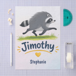 Jimothy Viral Raccoon Funny Trash Panda Wildlife Tissue Paper