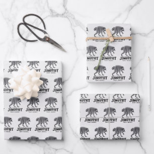 Jimothy Viral Raccoon Funny Trash Panda Wildlife Wrapping Paper Sheets