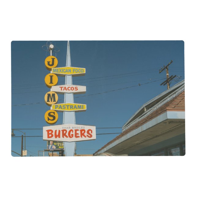 Jim's Burgers Placemat (Front)