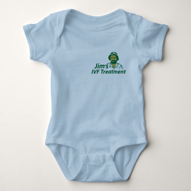Jim's IVF Treatment Baby Bodysuit (Front)