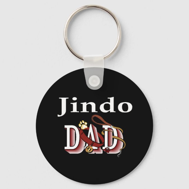 Jindo DOG DAD Keychain (Front)