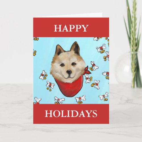 Jindo Dog Holiday Card