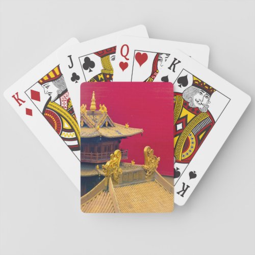 Jingan Temple Shanghai China Poker Cards