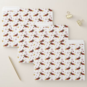 Jingle All the Dachshund Way File Folder