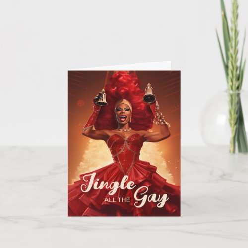 Jingle All the Gay Ho Ho Ho Card