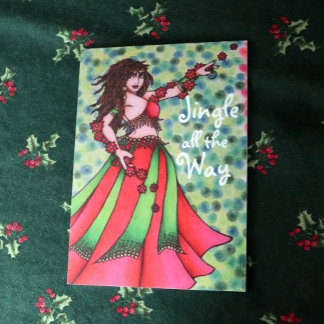 Jingle all the Way Belly Dancer Cards