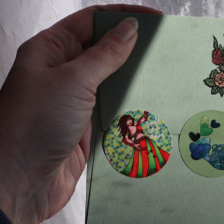 Jingle all the Way Belly Dancer Cards Classic Round Sticker