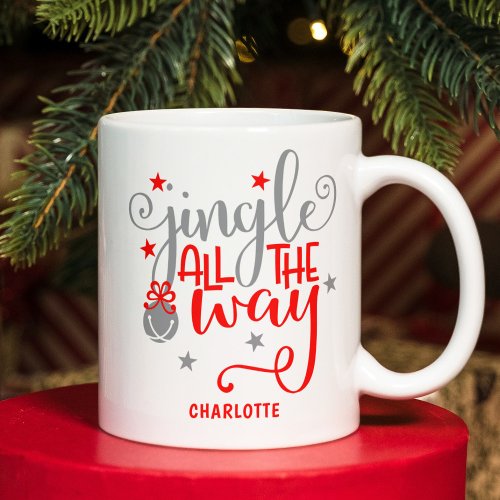 Jingle All The Way Christmas Bells Coffee Mug