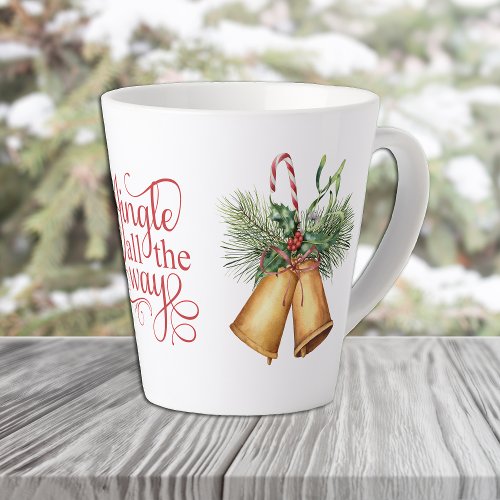 Jingle All the Way Christmas Bells Latte Mug