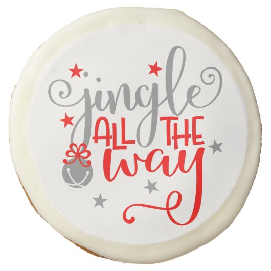 Jingle All The Way Christmas Bells Sugar Cookie (Front)