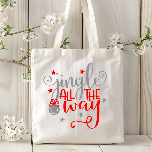 Jingle All The Way Christmas Bells Tote Bag (Creator Uploaded)