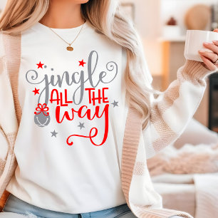 Jingle All The Way Christmas Bells Tri-Blend Shirt