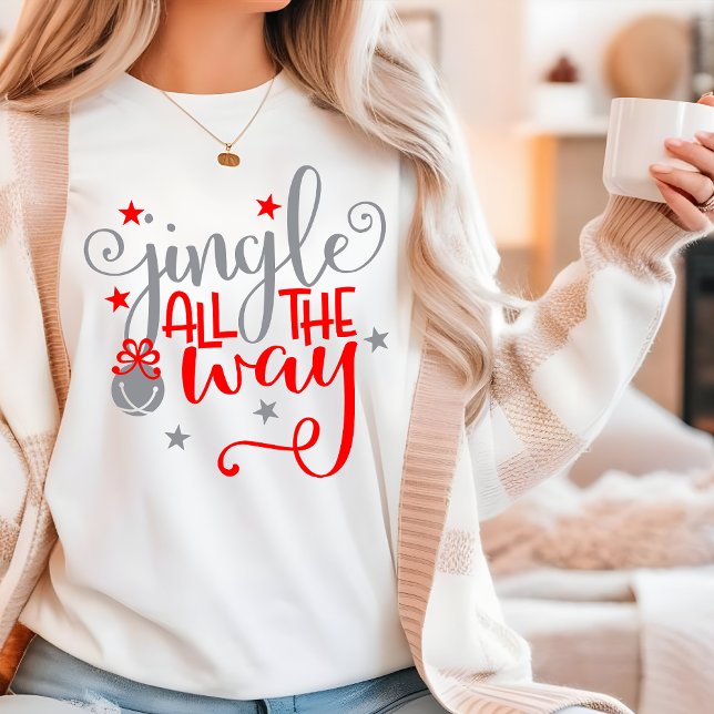 Jingle All The Way Christmas Bells Tri-Blend Shirt (Creator Uploaded)
