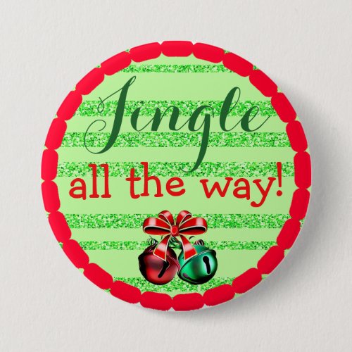 Jingle all the Way Christmas Button