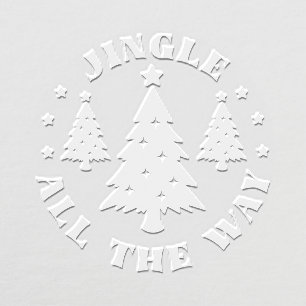Jingle All The Way Christmas Tree Holiday Embosser