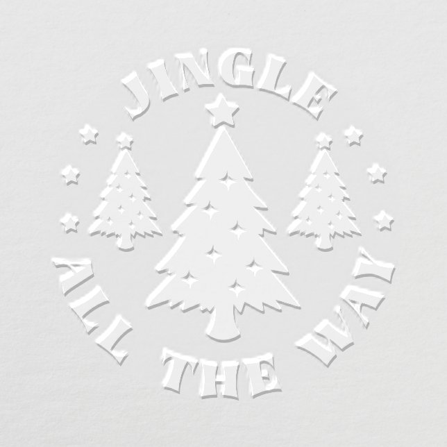 Jingle All The Way Christmas Tree Holiday Embosser (Design)