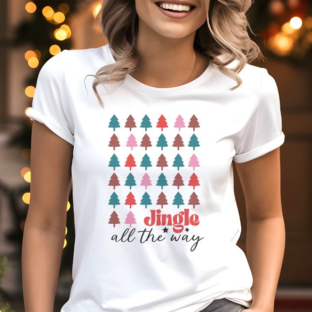 Jingle All The Way Christmas Tree Tri-Blend Shirt (Creator Uploaded)