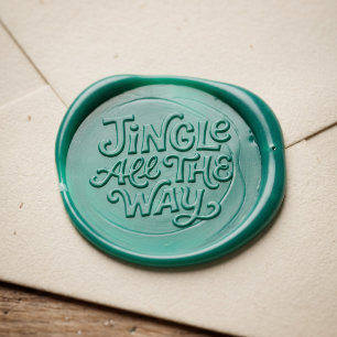 Jingle All the Way Christmas Wax Seal Sticker