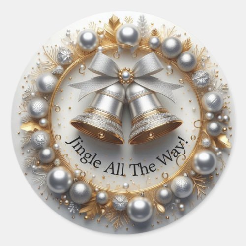 Jingle All The Way Classic Round Sticker