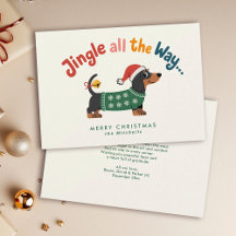 Jingle All the Way – Dog Sweater Funny Non Photo