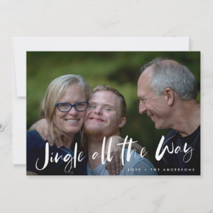Jingle All the Way Family Photo Christmas Card