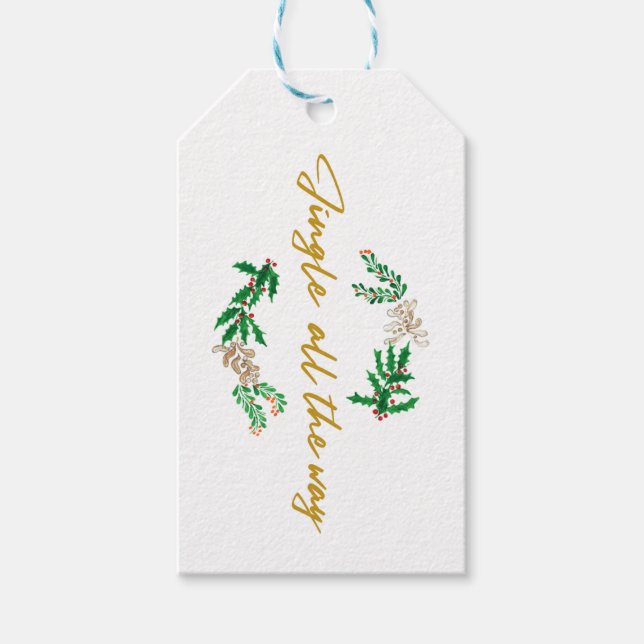 Jingle all the way gift tags (Front)
