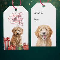 Jingle All the Way Goldendoodle Dog Christmas