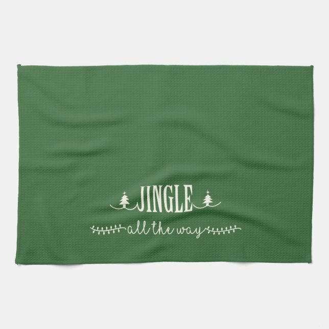 Jingle All The Way Kitchen Towel (Horizontal)