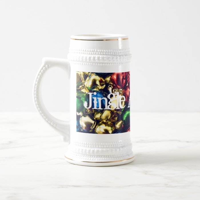 Jingle All the Way Multi Color Bells Stein Mugs