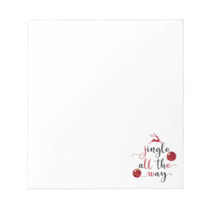 jingle all the way notepad
