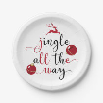 jingle all the way paper plates