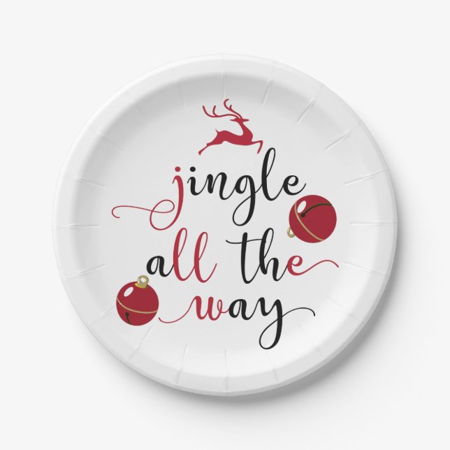jingle all the way paper plates (Front)