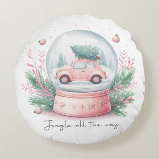 Jingle All The Way Round Pillow