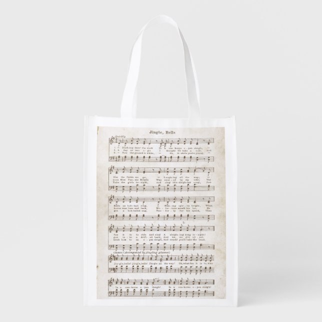 Jingle All the Way Snap Close Holiday Tote (Front)