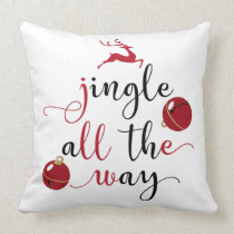 jingle all the way throw pillow