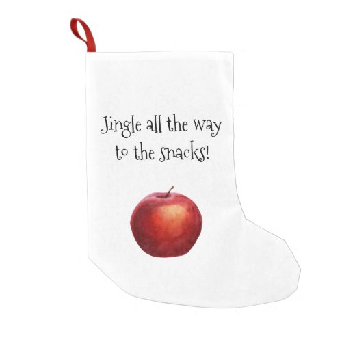 Jingle all the way to the snacks small christmas stocking