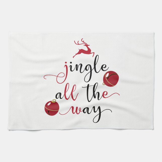 jingle all the way towel (Horizontal)