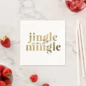 Jingle and Mingle Christmas Holiday Party Paper Napkins (Insitu)