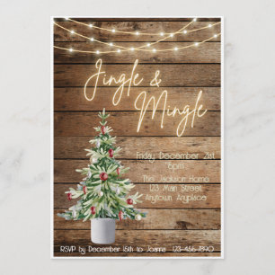 Jingle and Mingle Christmas Invitation