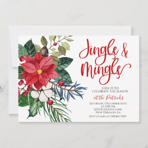 Jingle and Mingle Christmas Invitation