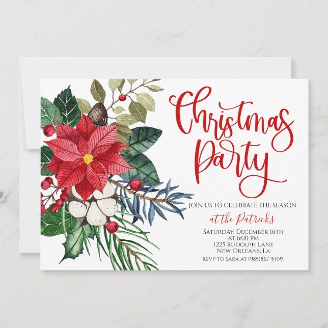 Jingle and Mingle Christmas Invitation (Front)