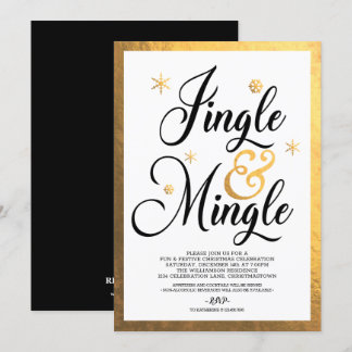 Jingle and Mingle Christmas Party Invitation