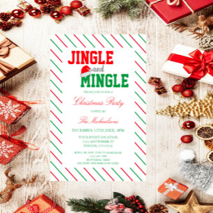 Jingle and Mingle Christmas Party Invitation