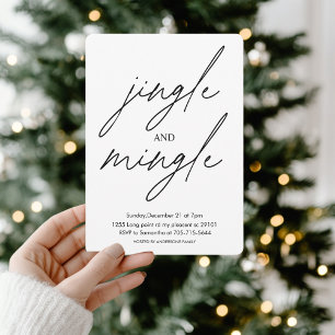 Jingle and Mingle Christmas Party Invitation